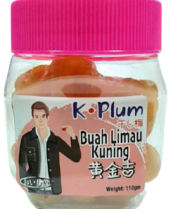 K- Plum- Jeruk Buah Limau Kuning/ Preserve Dried Fruit Yellow Lime